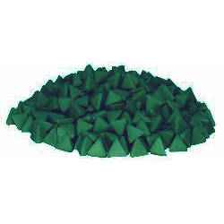 Наполнитель для галтовки пластик пирамида зеленая 6 мм 47.80111 