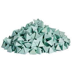 Наполнитель для галтовки OTEC PM 10 V2098 пластик пирамида зеленая (шлиф/полир)  