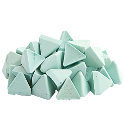 Наполнитель для галтовки OTEC PM 15 пластик пирамида зеленая (шлиф/полир) 