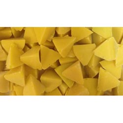 Наполнитель для галтовки   TETRAHEDRON RKP 10x10 пластик желтый -  финиш (пирамида)
