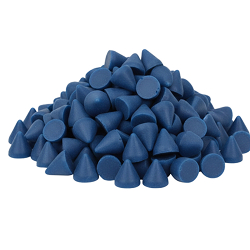 Наполнитель для галтовки   CONE PL -F 30 20x20 (blue) пластик конус очень грубый KAY