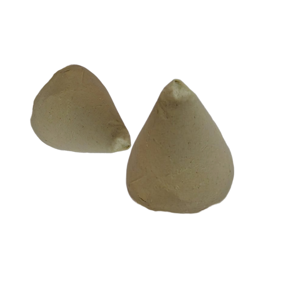 Наполнитель для галтовки керамика конус белый FP- Италия 30х35 мм